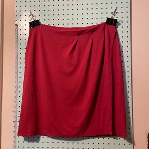 Red J.Jill Mini Skirt with Wrap Around Design